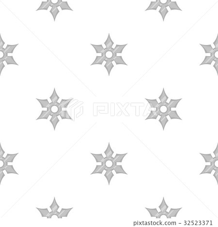 Shuriken weapon pattern seamless 32523371