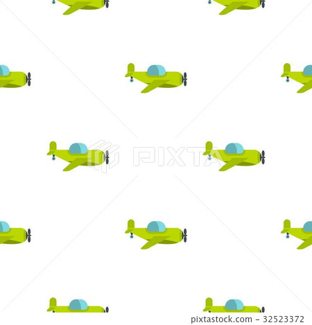 Green toy plane pattern seamless 32523372