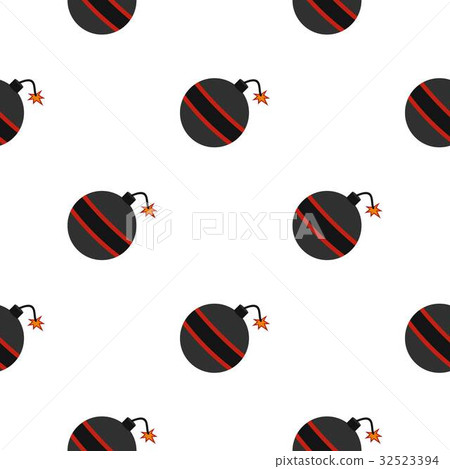 Bomb ready to explode pattern seamless Bomb ready to explode pattern seamless 32523394