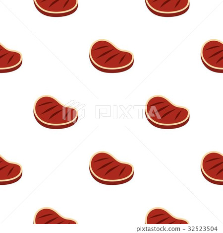 Tenderloin beef steak pattern seamless 32523504