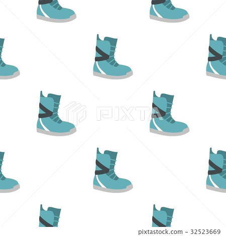 Winter snow boot pattern seamless Winter snow boot pattern seamless 32523669