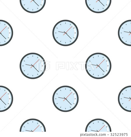 Round analog clock face pattern seamless Round analog clock face pattern seamless 32523975