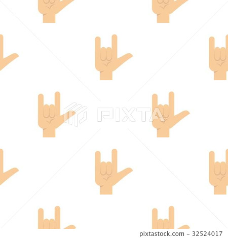 Rock gesture pattern seamless 32524017