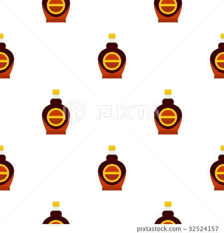 Bottle of maple syrup pattern seamless-插圖素材 [32524157] - PIXTA圖庫