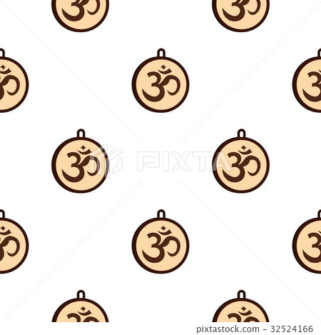 Hindu Om symbol pattern seamless Hindu Om symbol pattern seamless 32524166