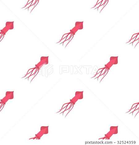 Pink squid pattern seamless 32524359