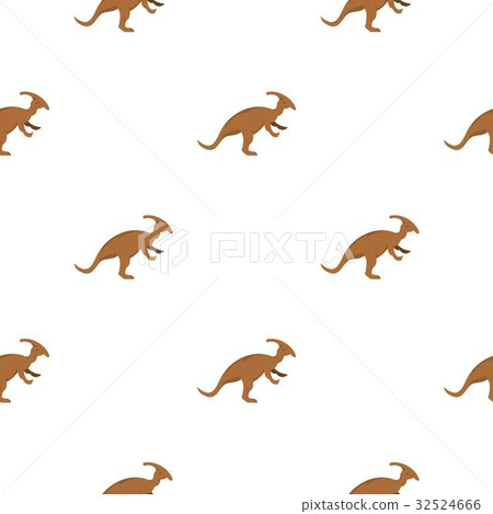 Brown parazavrolofus dinosaur pattern seamless Brown parazavrolofus dinosaur pattern seamless 32524666