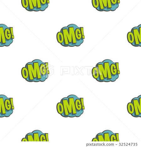 Omg Pattern OMG, comic book explosion pattern seamless - Stock Illustration ...