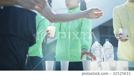 Marathon tournament water supply station 32525631