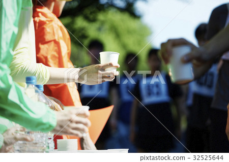 Marathon tournament water supply station 32525644