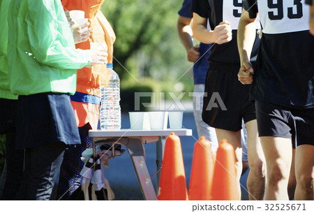 Marathon tournament water supply station 32525671