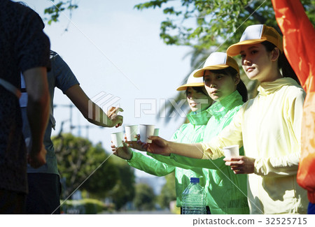 Marathon tournament water supply station 32525715