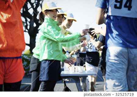 Marathon tournament water supply station 32525719