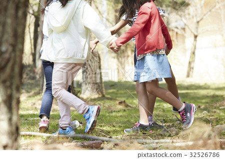 Forest School Elementary school student playing Forest School Elementary school student playing 32526786