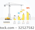 Crane and building money. Vector Illustration. 32527582