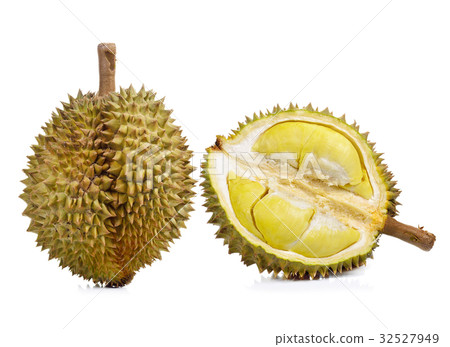 Durian isolated on white background. Durian isolated on white background. 32527949