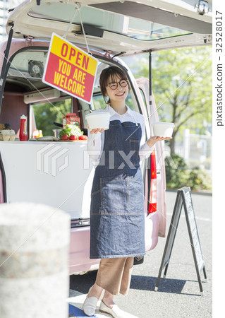 廚房車工作女士 廚房車工作女士 32528017