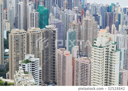 aerial view of the cityscape at Victoria Harbor. aerial view of the cityscape at Victoria Harbor. 32528842