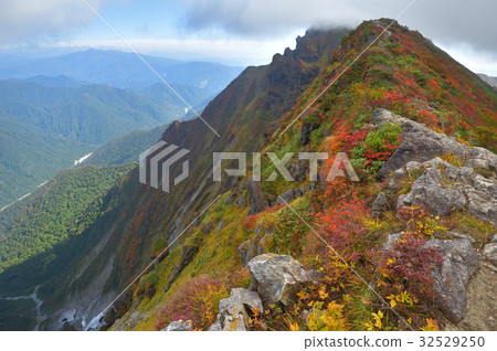 Tanigawa Feng Shuen Ichino Kurazawa and Ikko Tanigawa Okino seen from the vicinity of Ichinokurake dake Tanigawa Feng Shuen Ichino Kurazawa and Ikko Tanigawa Okino seen from the vicinity of Ichinokurake dake 32529250