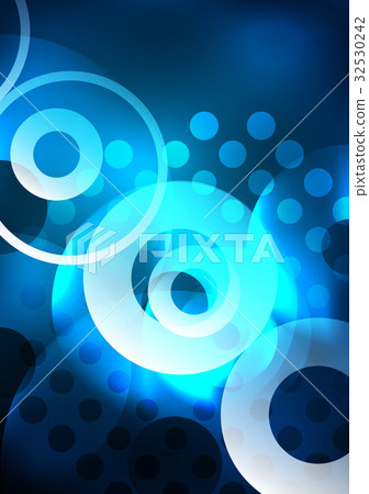 Glowing circles in the dark Glowing circles in the dark 32530242