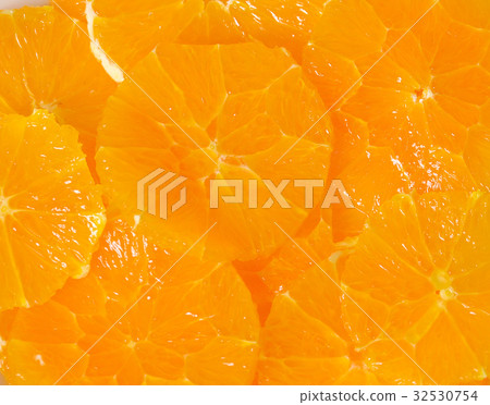 Slice of fresh orange isolated background Slice of fresh orange isolated background 32530754