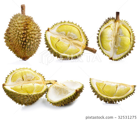 Durian isolated on white background. Durian isolated on white background. 32531275