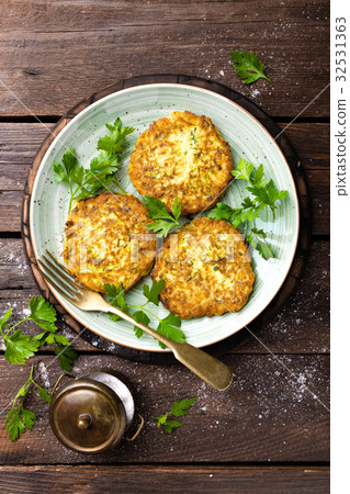 Vegetable zucchini pancakes Vegetable zucchini pancakes 32531363