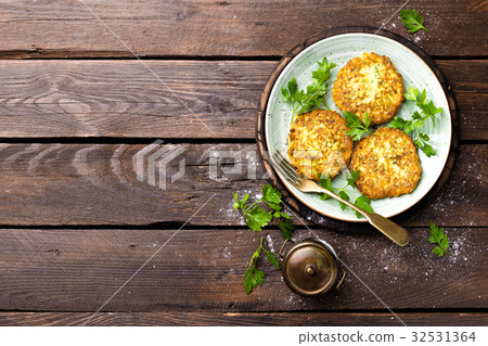 Vegetable zucchini pancakes Vegetable zucchini pancakes 32531364
