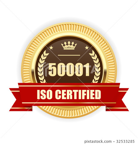 ISO 50001 certified medal - Energy management 32533285