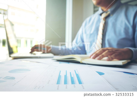 Business concept, Young business man's hands 32533315