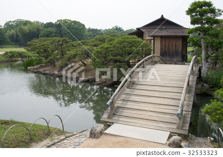 Island in the Okayama Korakuen 32533323