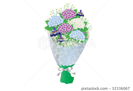 Bouquet hydrangea 32536067
