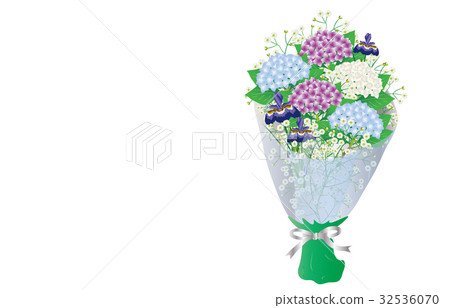 Bouquet hydrangea 32536070