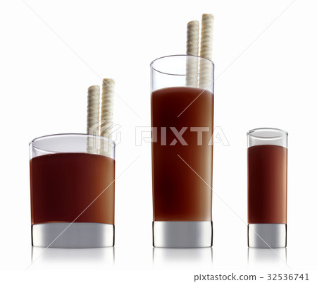 alcohol cocktail isolated on white background alcohol cocktail isolated on white background 32536741