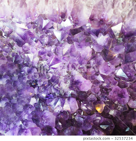 Details of Amethyst crystal texture for background Details of Amethyst crystal texture for background 32537234