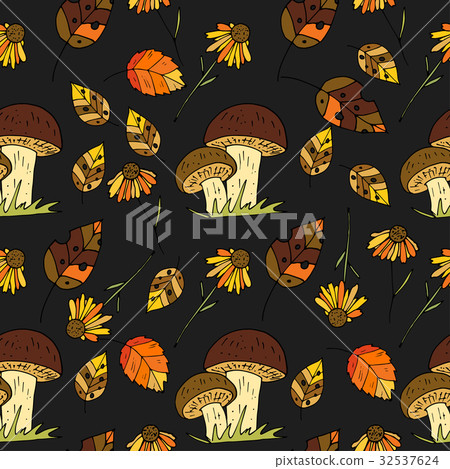 Autumn seamless vector pattern. 32537624