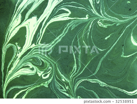 Marbled green abstract background. Liquid marble Marbled green abstract background. Liquid marble 32538951