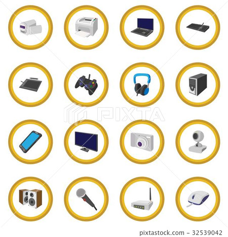 Technology and devices cartoon icon circle Technology and devices cartoon icon circle 32539042