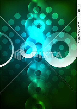 Glowing circles in the dark Glowing circles in the dark 32540133