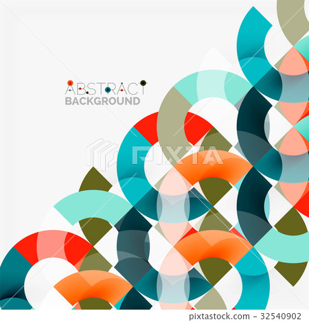 Colorful rings on grey background, modern 32540902