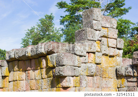 wall of Prasat Hin Phanom rung in Burirum  32541511