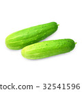 Cucumber isolated on white background. 32541596