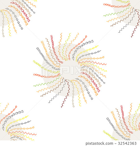 Sunray pattern hand drawn. Orange red on white Sunray pattern hand drawn. Orange red on white 32542363