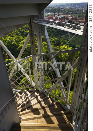 Construction of the Petrin lookout tower in Prague Construction of the Petrin lookout tower in Prague 32542838