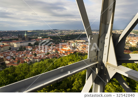 Construction of the Petrin lookout tower in Prague 32542840