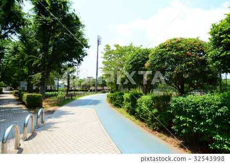 朝霞的朝霞中央公園 朝霞的朝霞中央公園 32543998