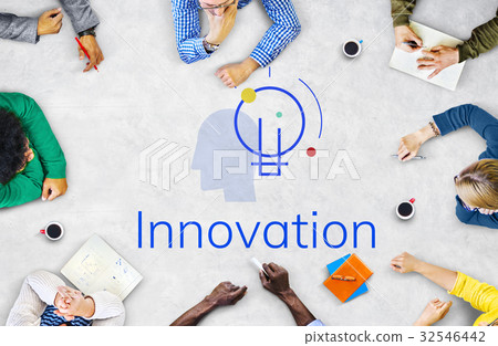 Creative Innovation Inspiration Light Bulb Graphic Word 32546442