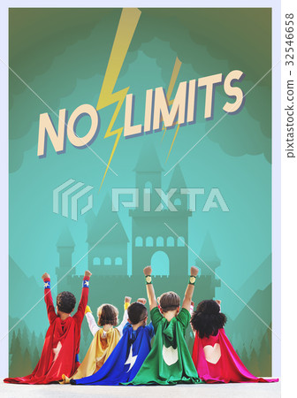 Network connection graphic overlay banner background 32546658