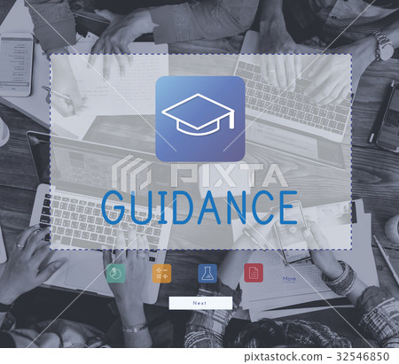 Group of students study literacy academics education mortar board graphic 32546850