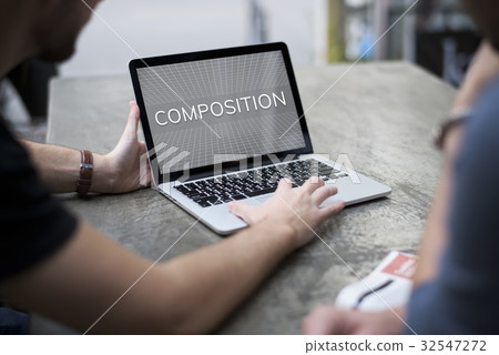 Web Design Layout Simulation Graphic 32547272